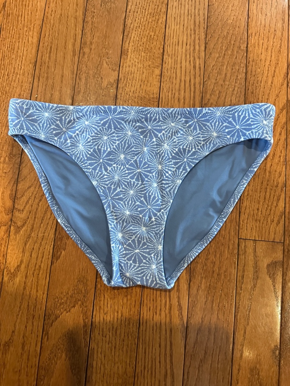 Aerie Marbled Blue Geometric Bikini Bottom - Women's Swim